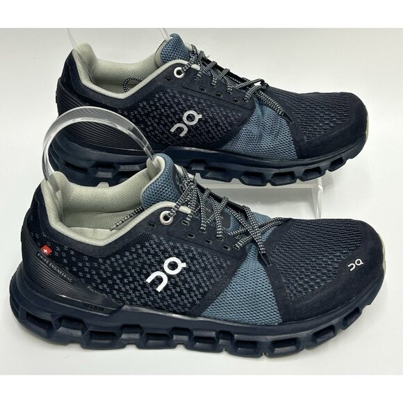 On Cloud Cloudstratus Women Size 7.5 Navy Dust Athletic Running Shoes - Picture 2 of 9
